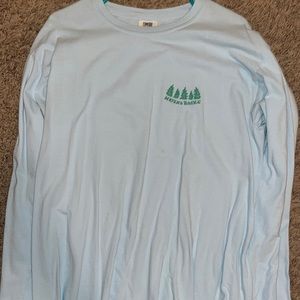 LIGHT BLUE “INHALE EXHALE” NATURE BACKS LING SLEEVE